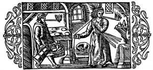 Olaus Magnus Historia om de nordiska folken. Bok 2 - Kapitel 17 - Om lyse och torrvedsfacklor. - Utgivningsår 1555.