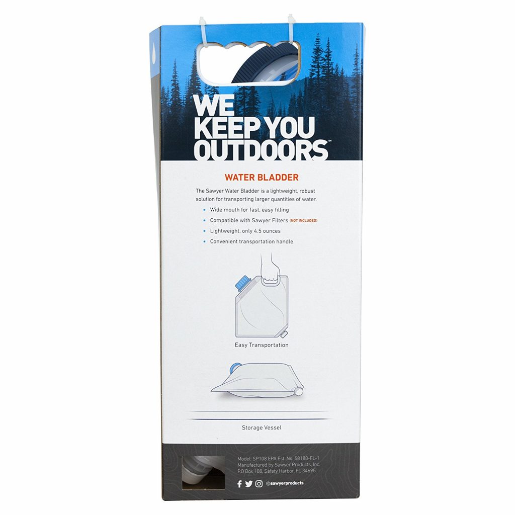 Sawyer 1Gallon Gravity Water Filtration System SP160 (3,78liter ) W